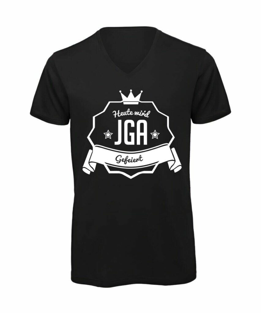 Heute Wird Jga Gefeiert - T-Shirt mit V-Ausschnitt