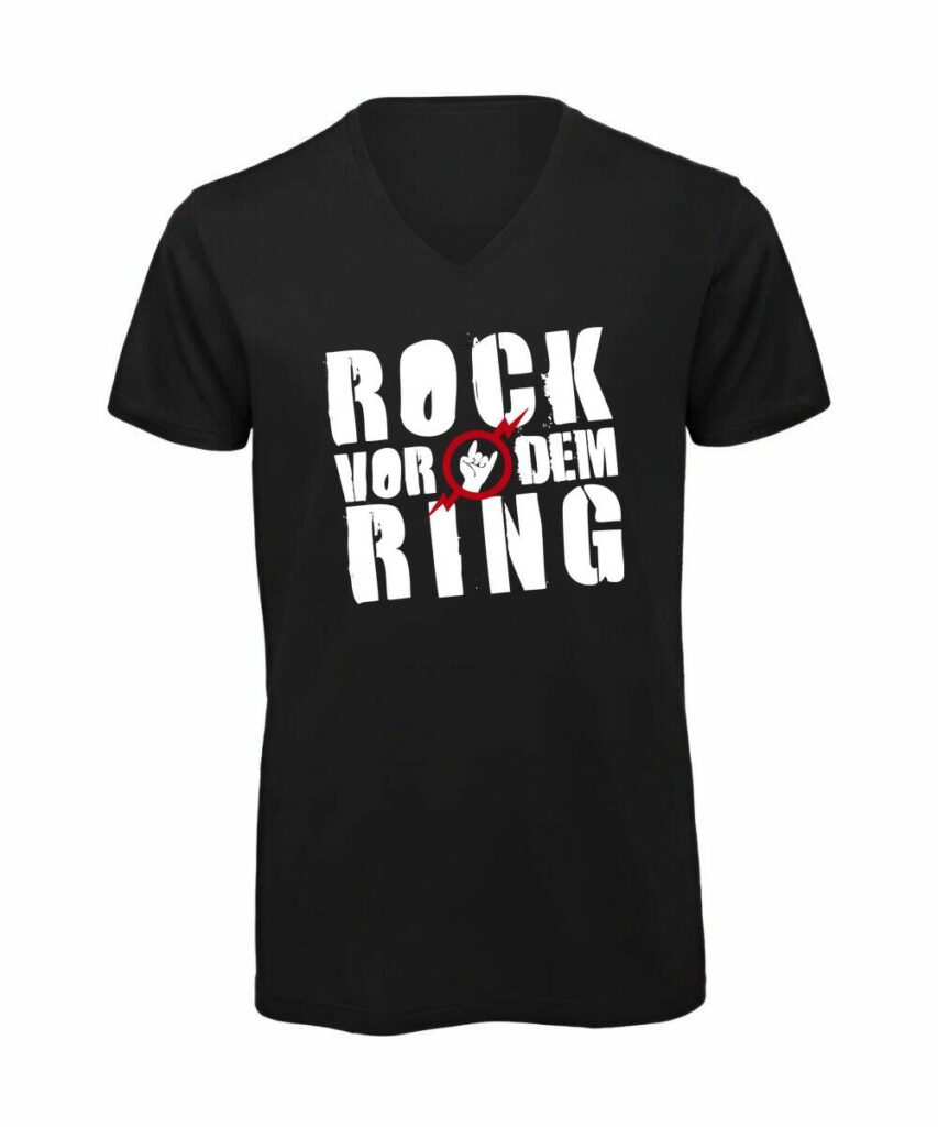 Rock Vor Dem Ring Festival Junggesellenabschied - T-Shirt mit V-Ausschnitt