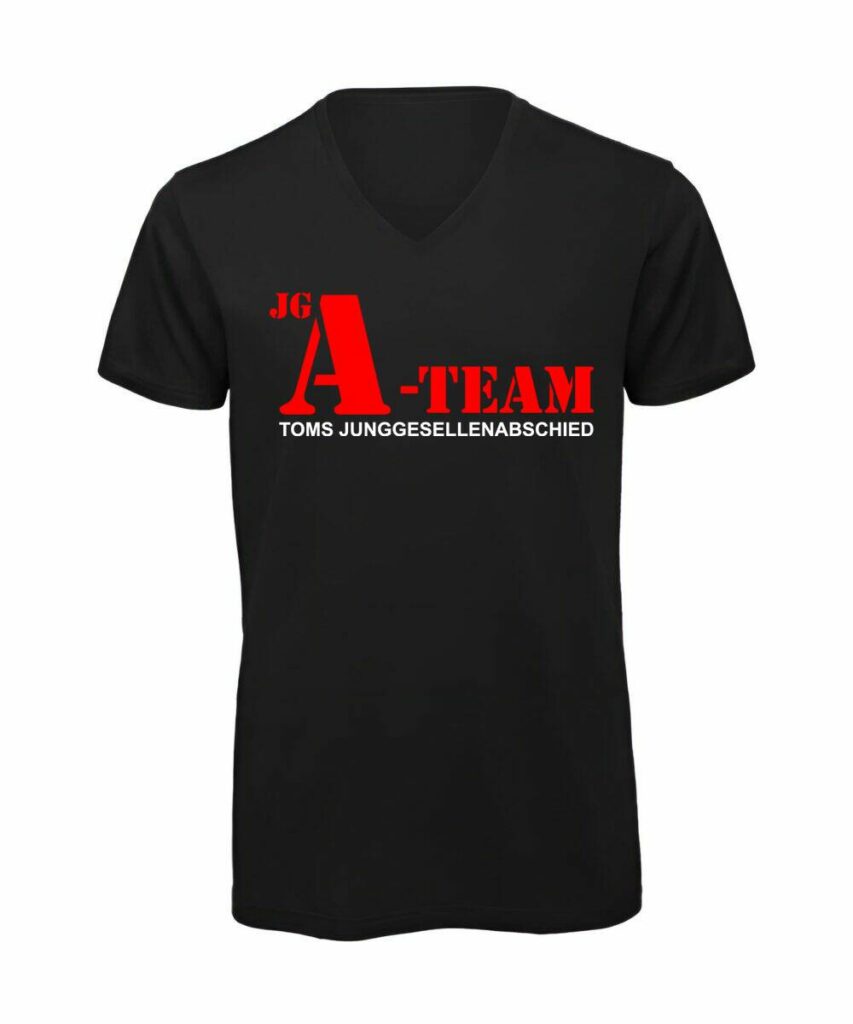 Jga Team - T-Shirt mit V-Ausschnitt