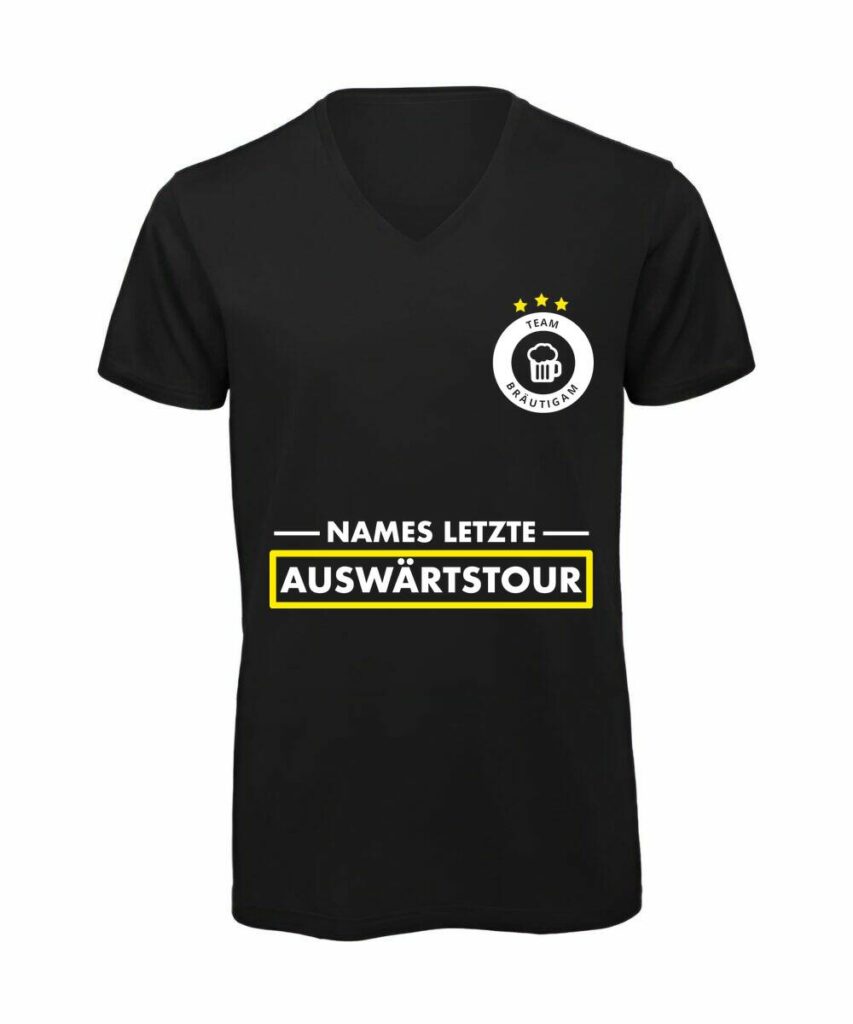 Letzte Auswaertstour - T-Shirt mit V-Ausschnitt