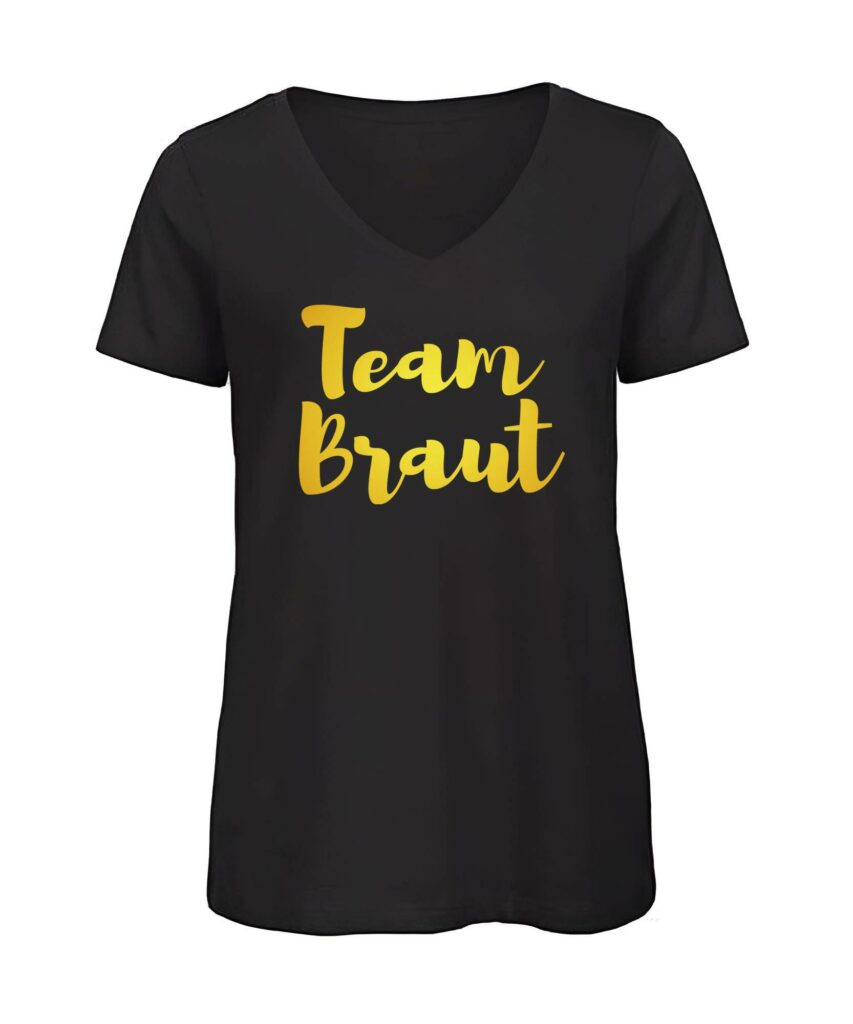 Team Braut Schreibschrift Junggesellinnenabschied–gold Edtion - Women´s Inspire V T