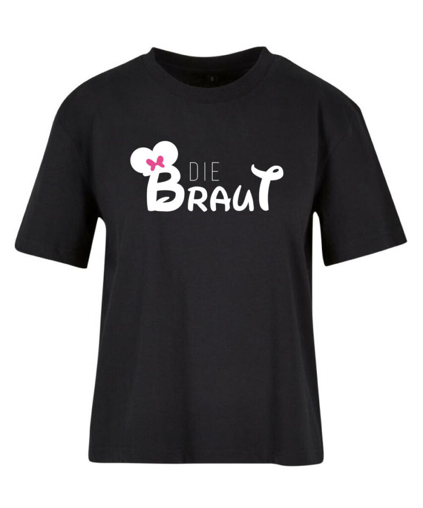 Die Braut Mrs Maus Junggesellinnenabschied Logo - Ladies Everyday Tee BY211