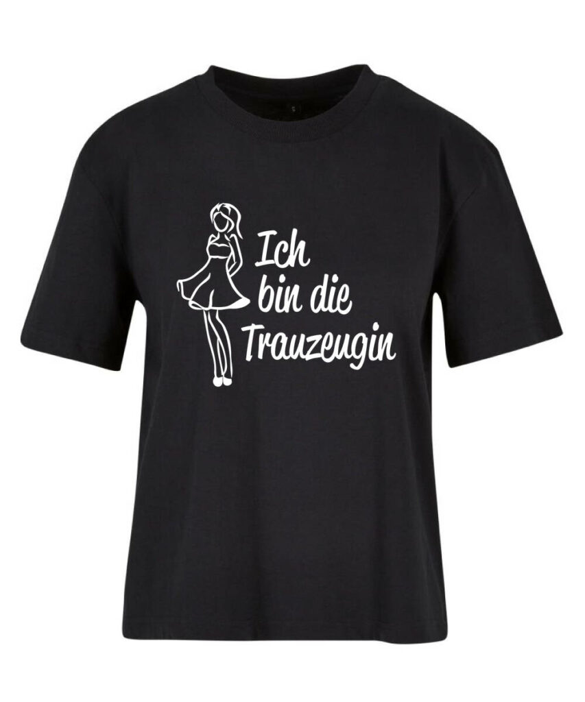 Ich Bin Die Trauzeugin Silluehette Junggesellinnenabschied - Ladies Everyday Tee BY211