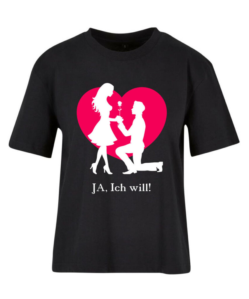 Ja Ich Will Silhouette - Ladies Everyday Tee BY211