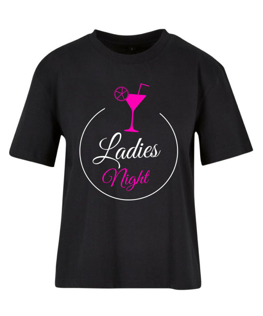 Ladies Night Cocktail Badge - Ladies Everyday Tee BY211