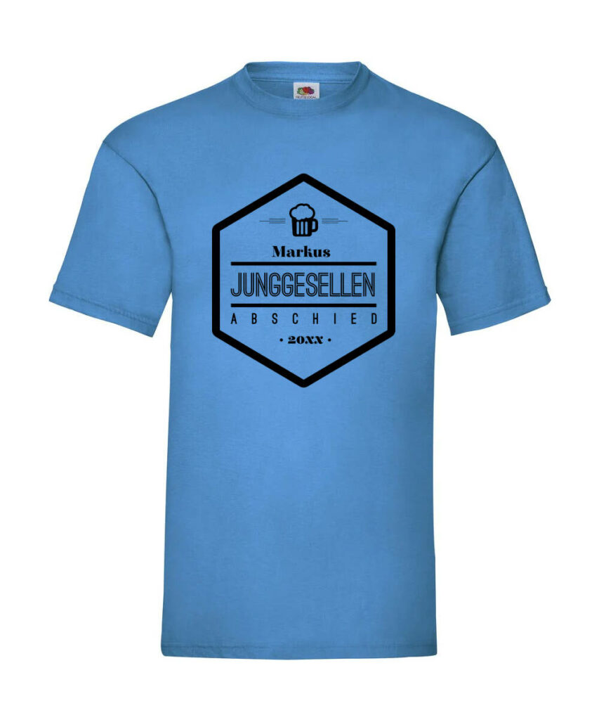 Junggesellenabschied Wappen Name Jahr - Basic T-Shirt