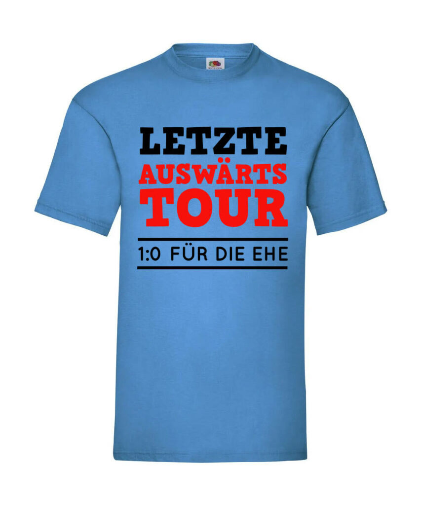 Letzte Auswaertstour 1 0 Fuer Die Ehe - Basic T-Shirt