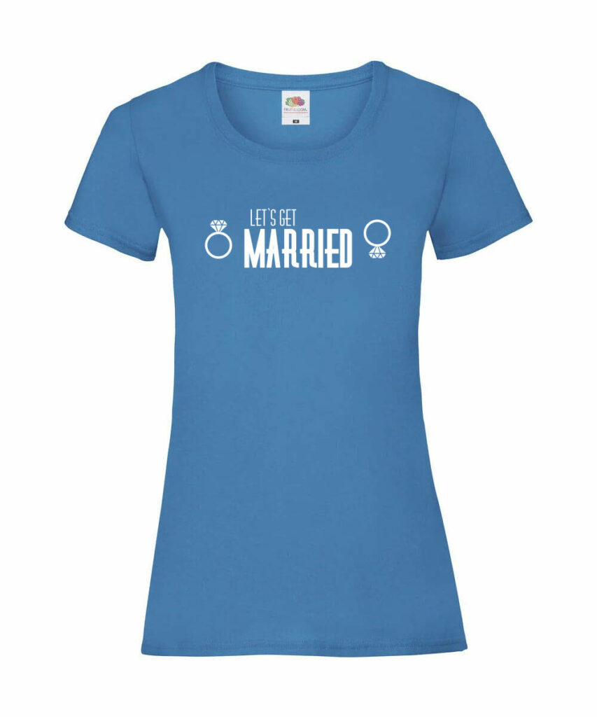 Lets Get Married Junggesellinnenabschied - Ladies´ Valueweight T