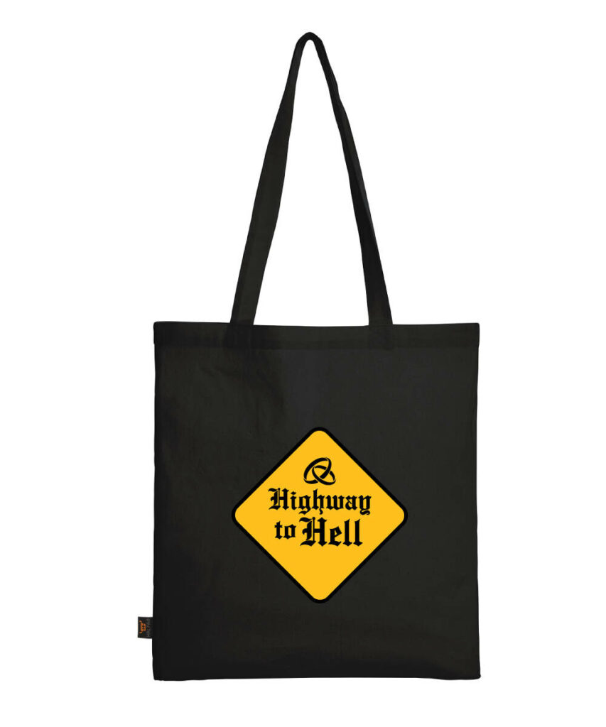 Highway To Hell Ehe - Baumwolltasche lange Henkel