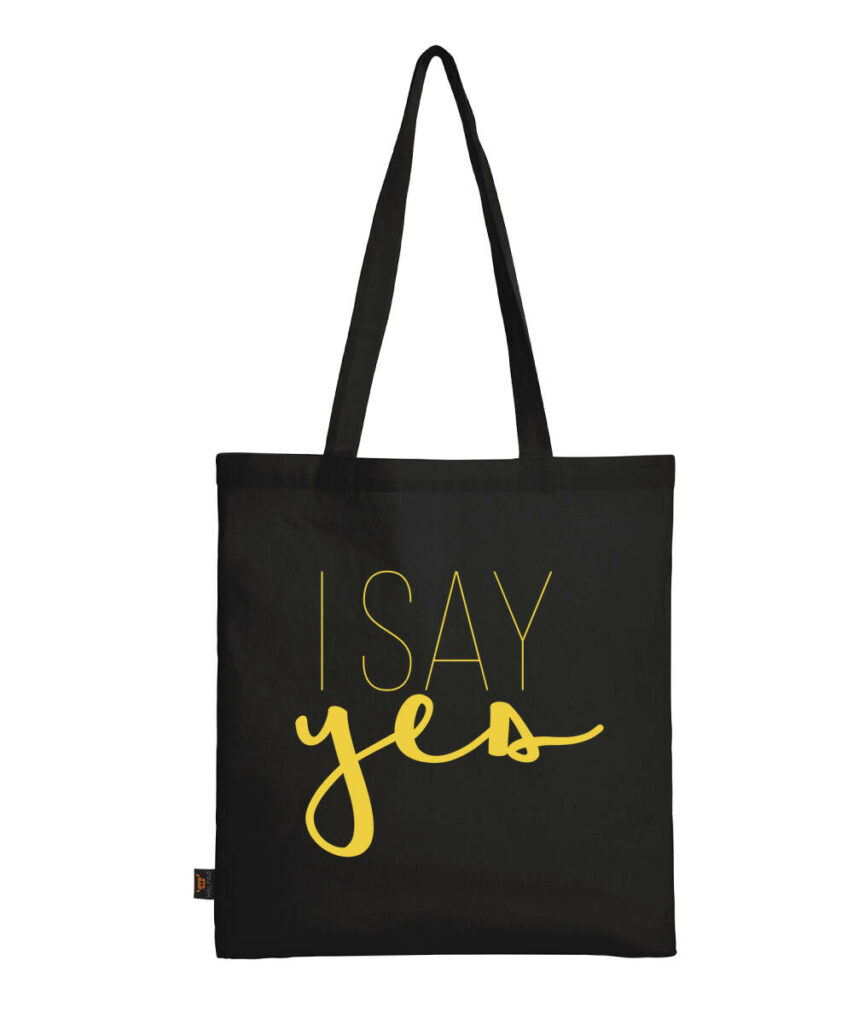 I Say Yes Junggesellinnenabschied Edtition - Baumwolltasche lange Henkel