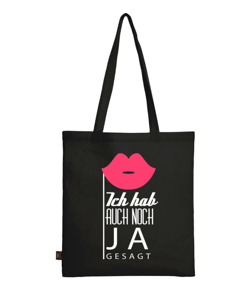 Ich Hab Auch Noch Ja Gesagt Jga - Baumwolltasche lange Henkel