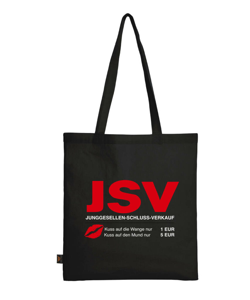 Jsv Junggesellen Schluss Verkauf - Baumwolltasche lange Henkel