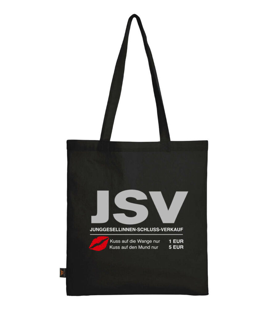 Jsv Junggesellinnen Schlussverkauf - Baumwolltasche lange Henkel