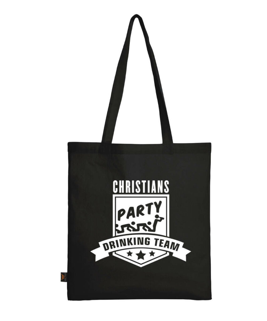 Party Drinking Team Junggesellenabschied - Baumwolltasche lange Henkel