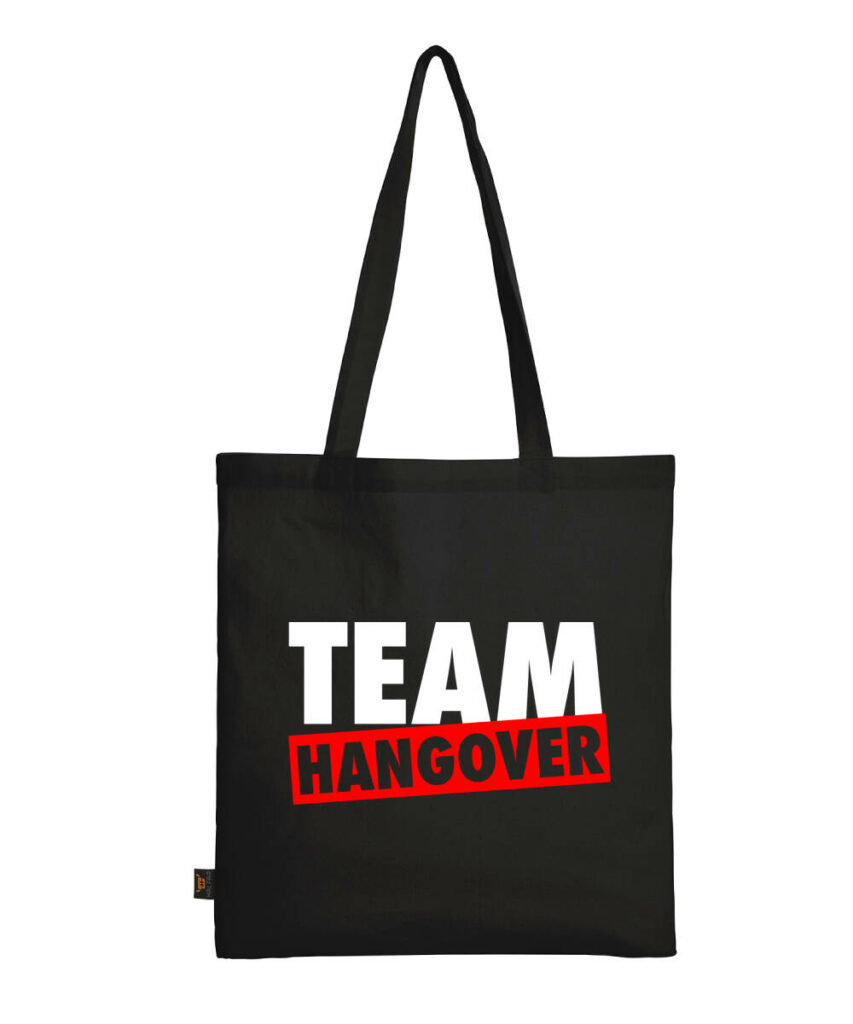 Team Hangover Junggesellenabschied - Baumwolltasche lange Henkel