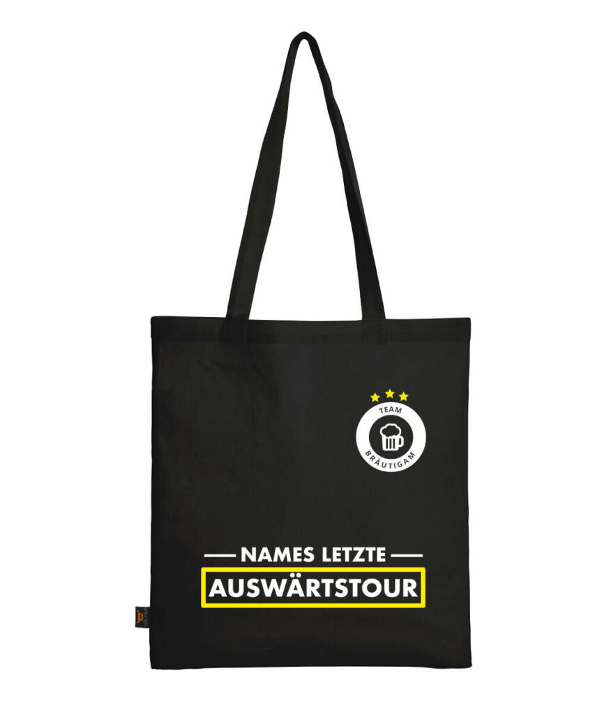 Letzte Auswaertstour - Baumwolltasche lange Henkel