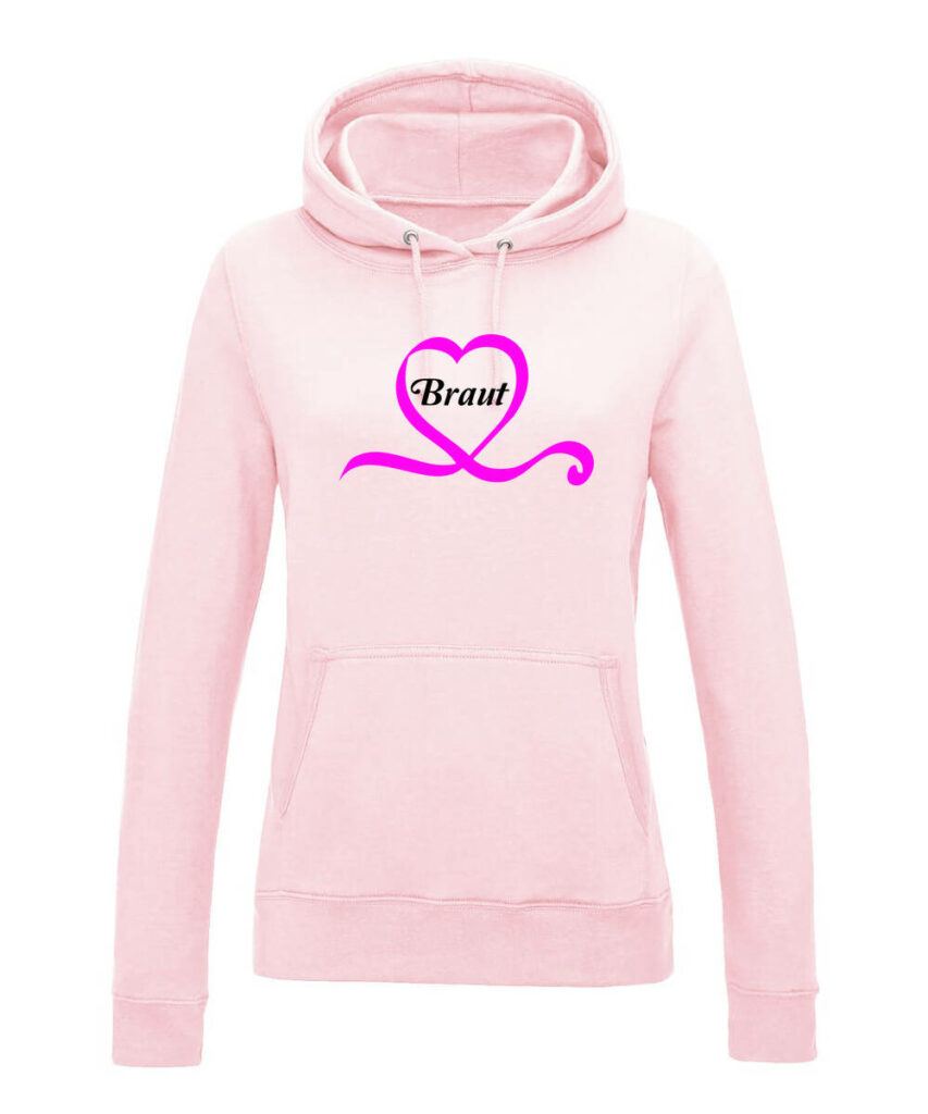 Braut Im Herz Junggesellinnenabschied Logo - Women´s College Hoodie