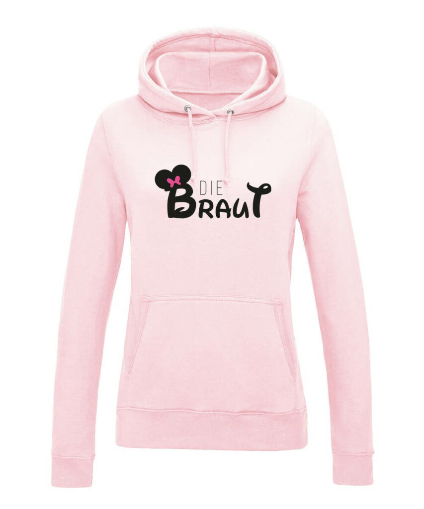 Die Braut Mrs Maus Junggesellinnenabschied Logo - Women´s College Hoodie