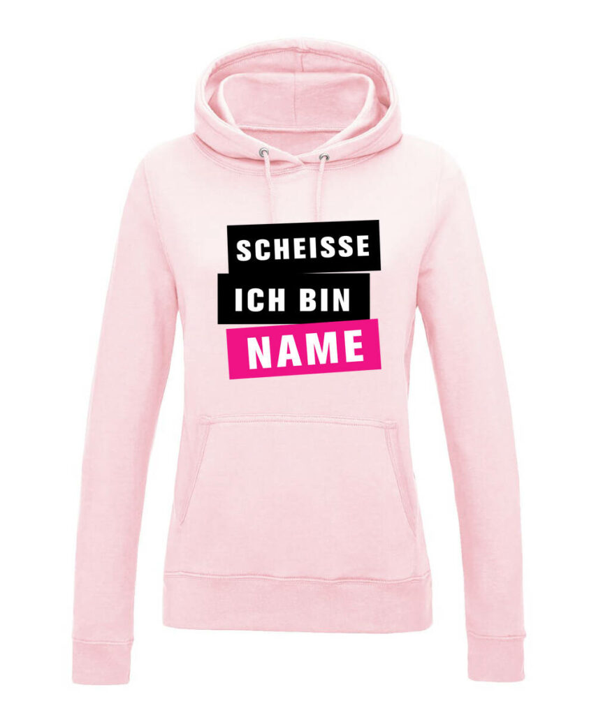 Scheisse Ich Bin Name Junggesellinnenabschied Damenmotiv - Women´s College Hoodie