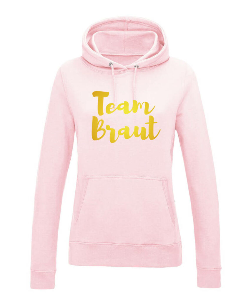 Team Braut Schreibschrift Junggesellinnenabschied–gold Edtion - Women´s College Hoodie