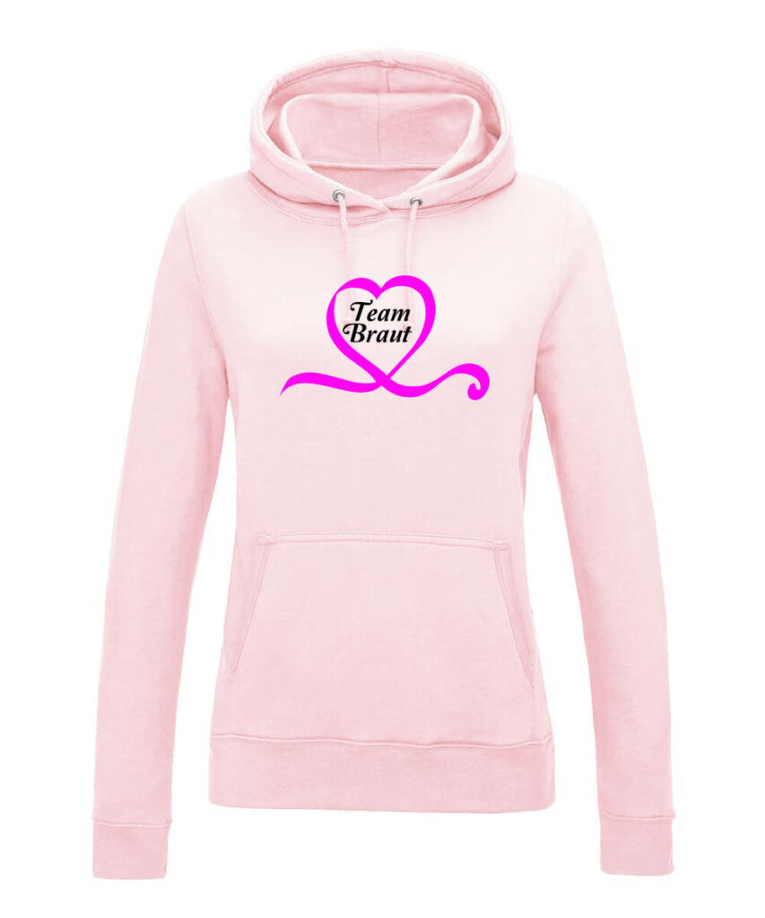 Team Braut Im Herz Junggesellinnenabschied Logo - Women´s College Hoodie