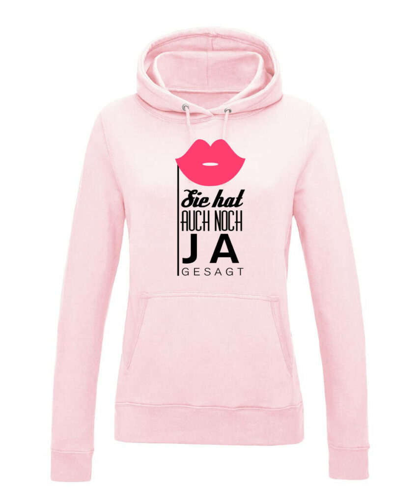 Sie Hat Auch Noch Ja Gesagt Mund - Women´s College Hoodie