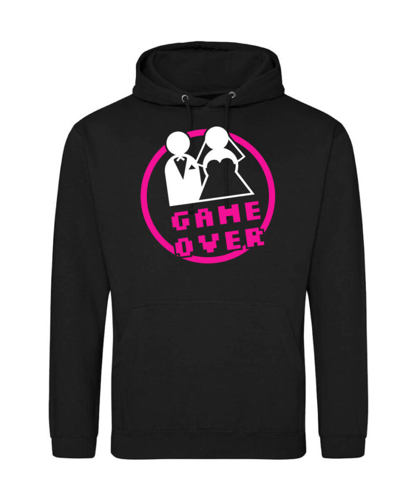 Game Over Pixel Badge Jga - Unisex College Hoodie