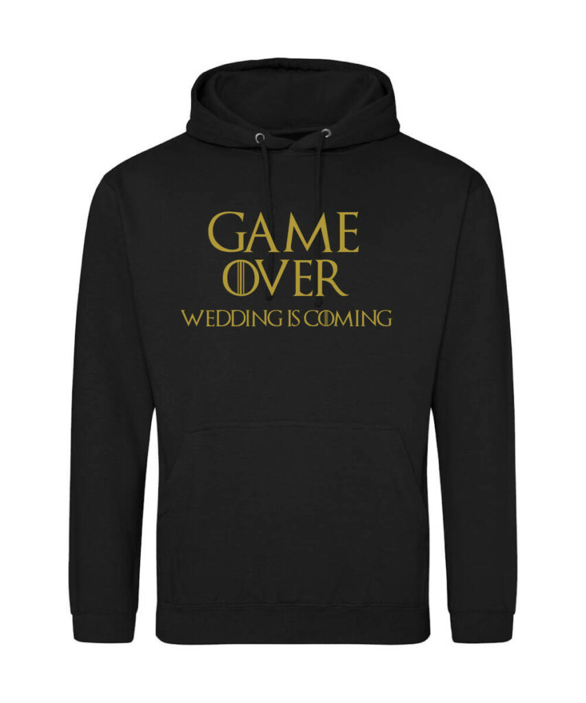 Game Over Wedding Is Coming Junggesellenabschied - Unisex College Hoodie