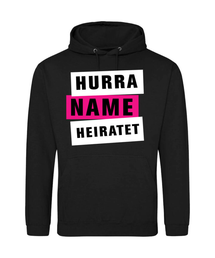 Hurra Name Heiratet Junggesellenabschied - Unisex College Hoodie