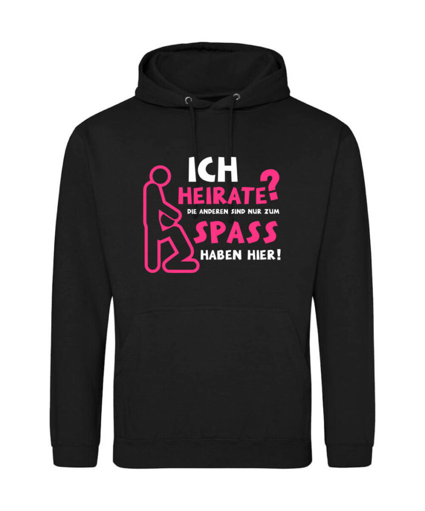 Ich Heirate Die Anderen Haben Spass Jga - Unisex College Hoodie