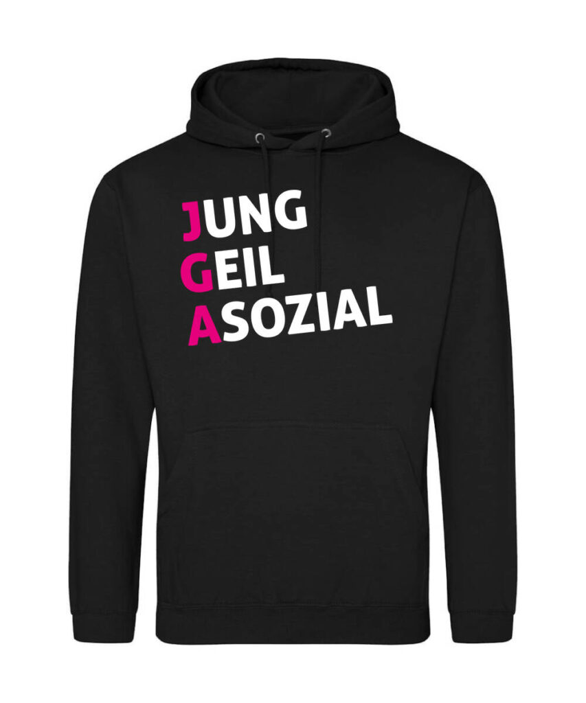 Jung Geil Asozial - Unisex College Hoodie