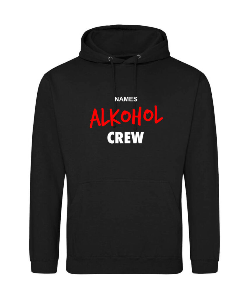 Names Alkohol Crew - Unisex College Hoodie