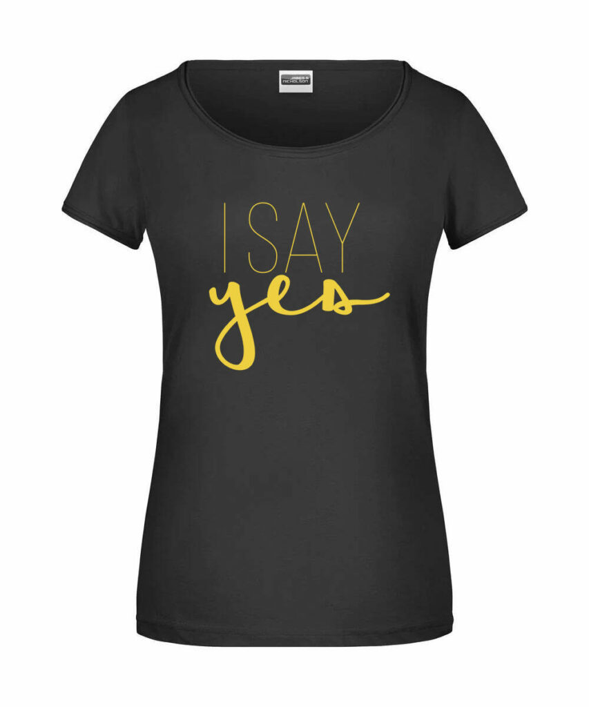 I Say Yes Junggesellinnenabschied Edtition - Ladies´-T JN8001