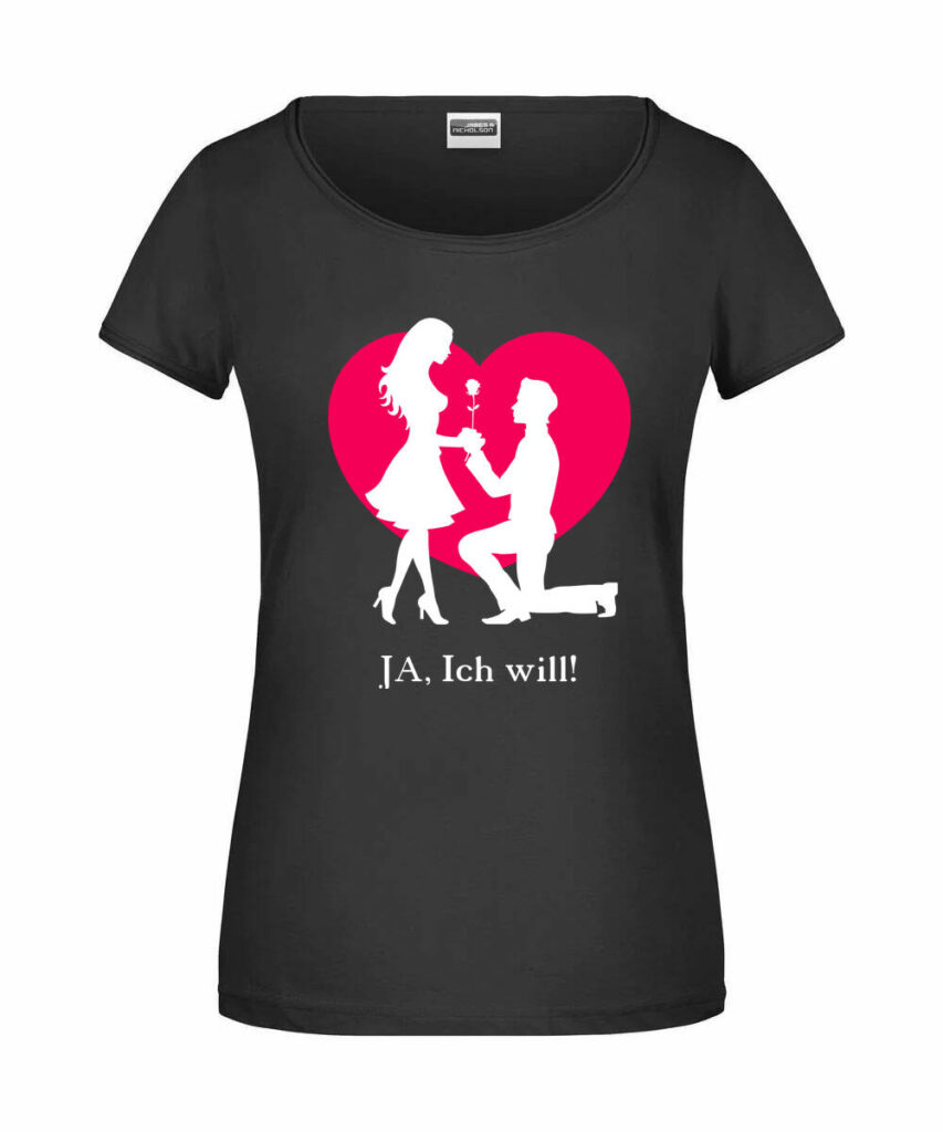 Ja Ich Will Silhouette - Ladies´-T JN8001