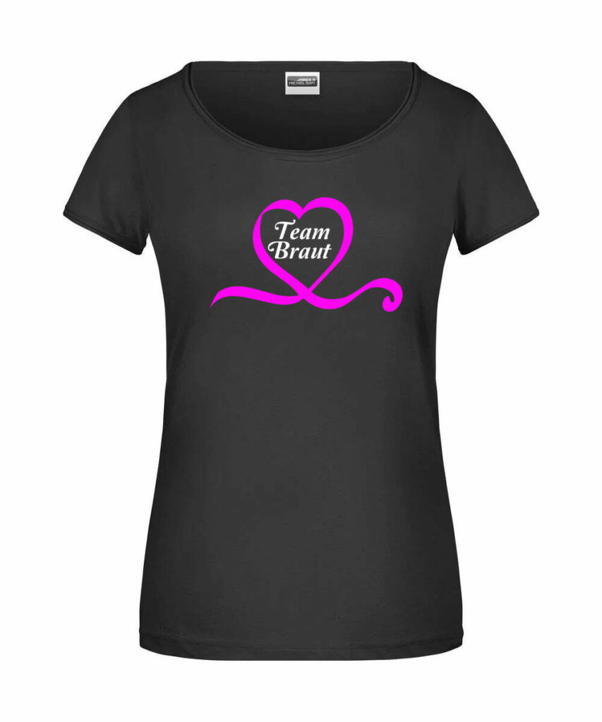 Team Braut Im Herz Junggesellinnenabschied Logo - Ladies´-T JN8001