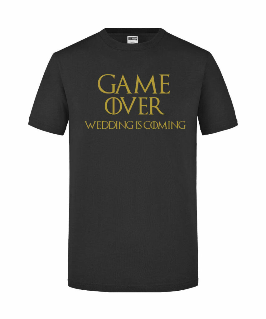 Game Over Wedding Is Coming Junggesellenabschied - Slim Fit T-Shirt