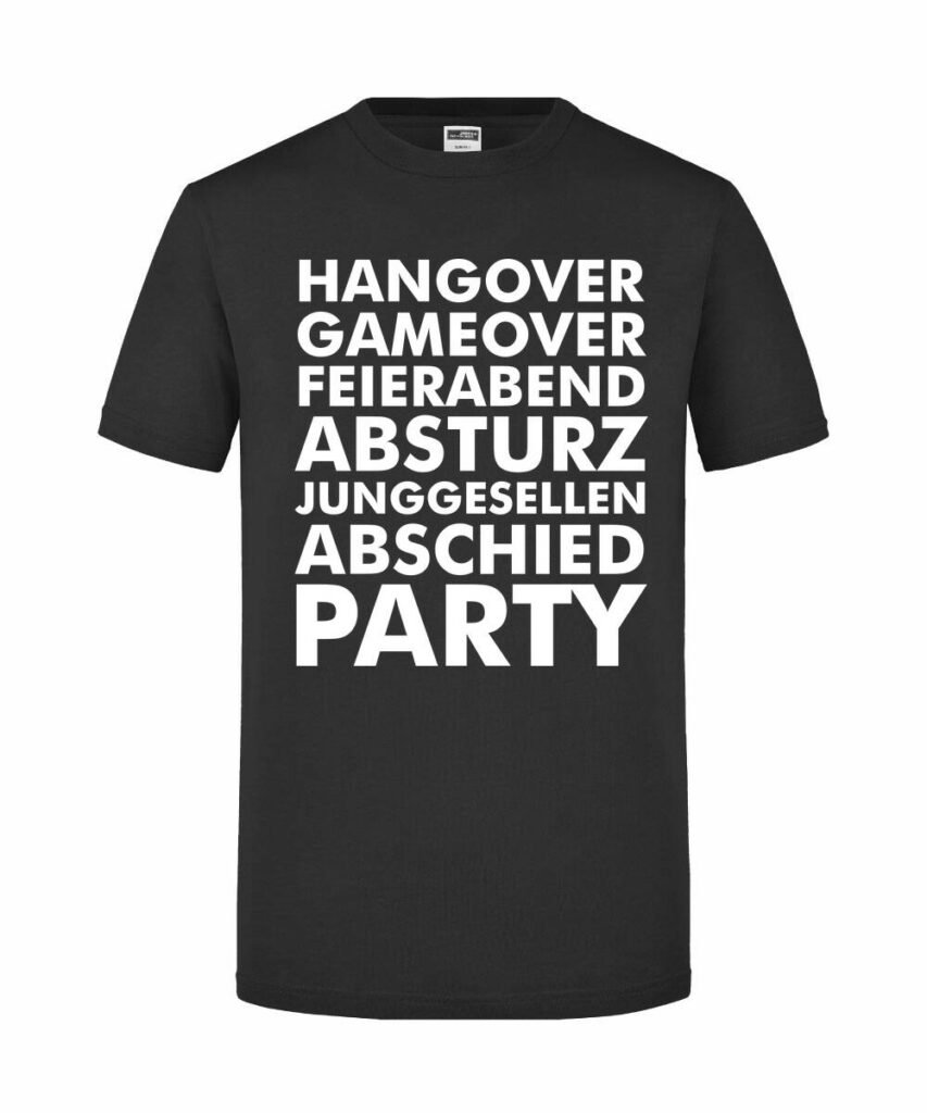 Hangover Gameover Feierabend - Slim Fit T-Shirt