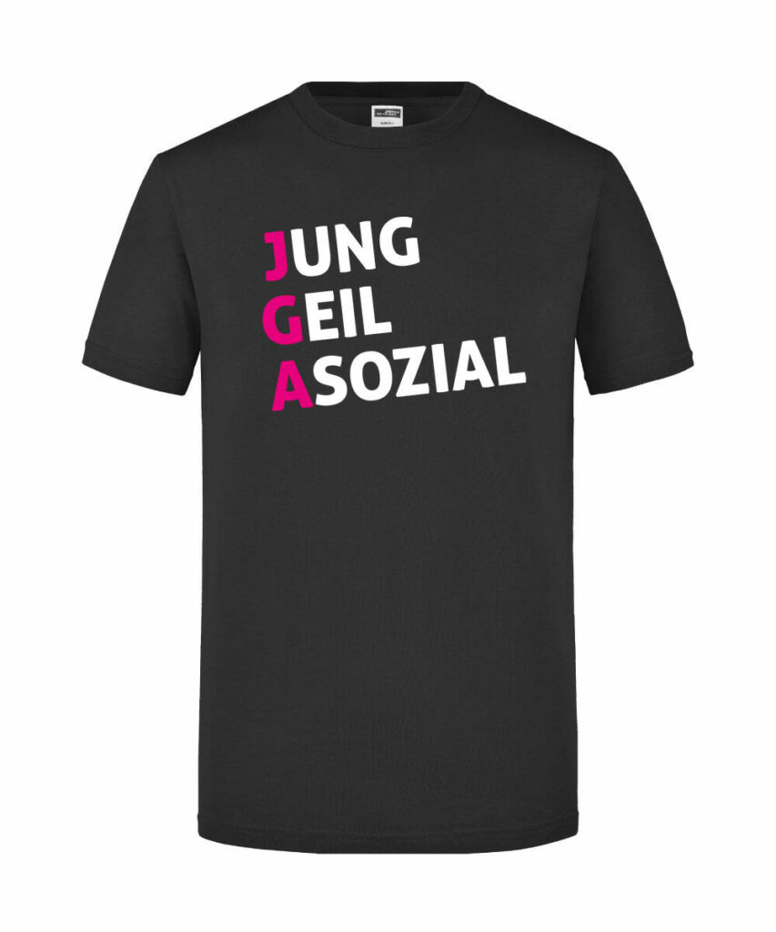 Jung Geil Asozial - Slim Fit T-Shirt