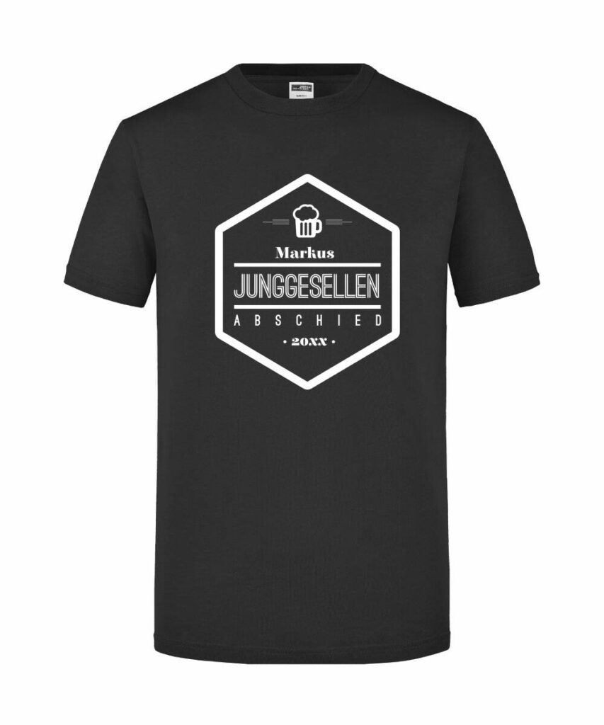 Junggesellenabschied Wappen Name Jahr - Slim Fit T-Shirt