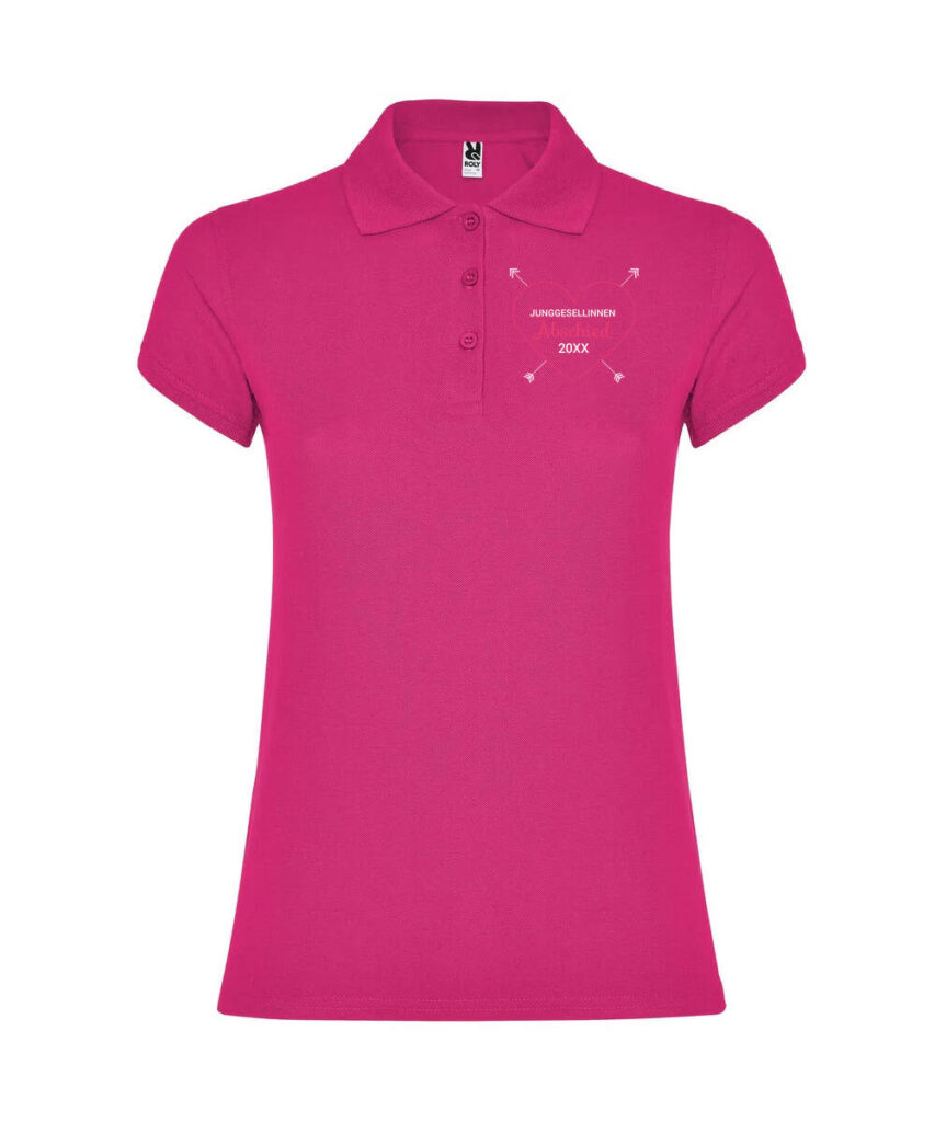 Herz Und Pfeil Junggesellinnenabschied Logo - Women´s Star Poloshirt