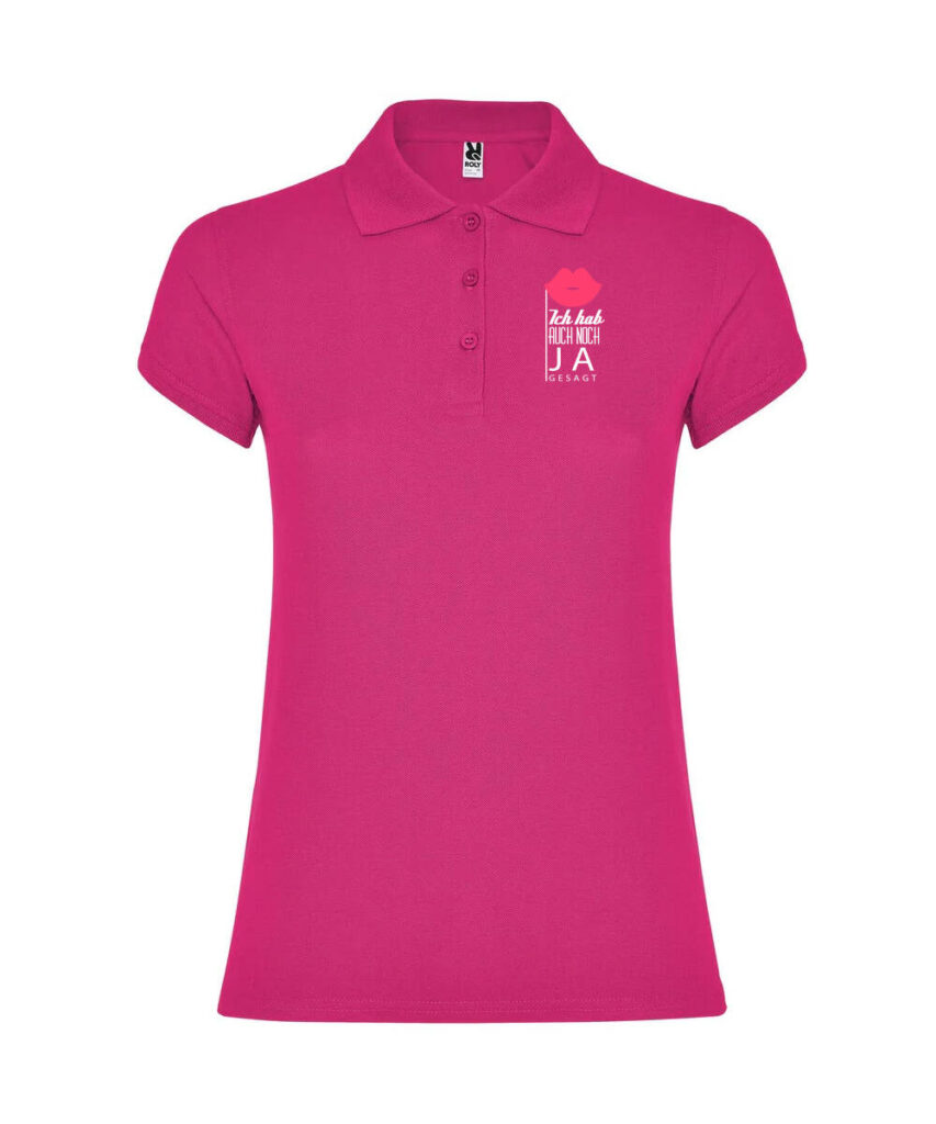 Braut Alarm Jungellinnenabschied Motiv - Women´s Star Poloshirt