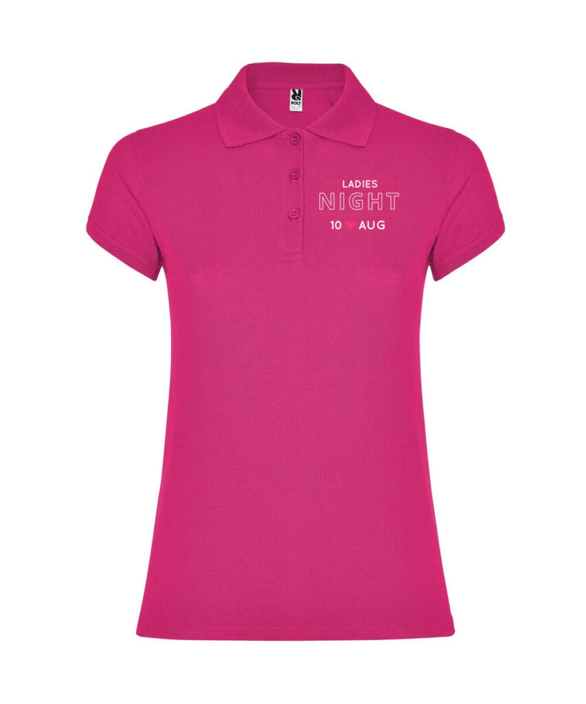 Jga Ladies Night Datum Junggesellinnenabschied - Women´s Star Poloshirt