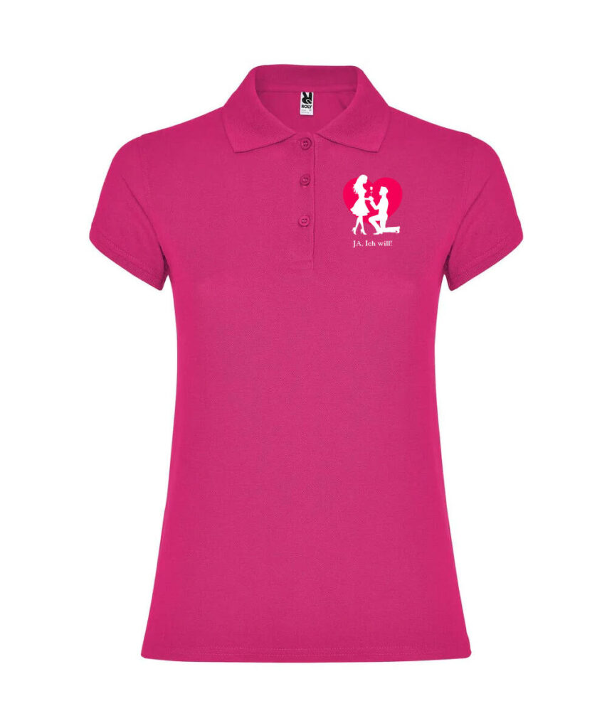 Ja Ich Will Silhouette - Women´s Star Poloshirt