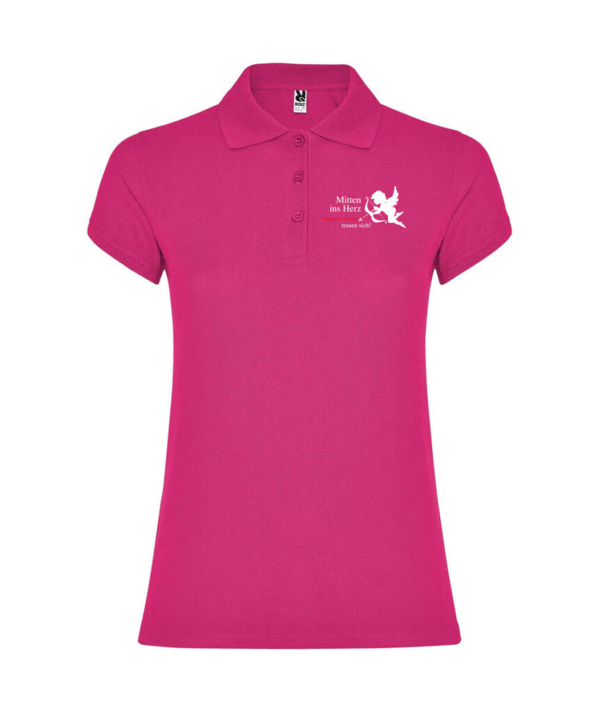 Mitten Ins Herz Junggesellinnenabschied - Women´s Star Poloshirt