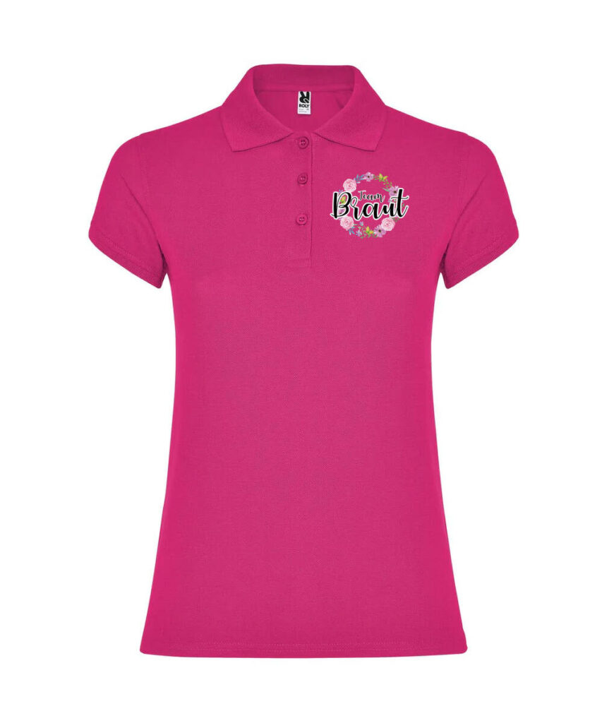 Team Braut Blumenkranz - Women´s Star Poloshirt