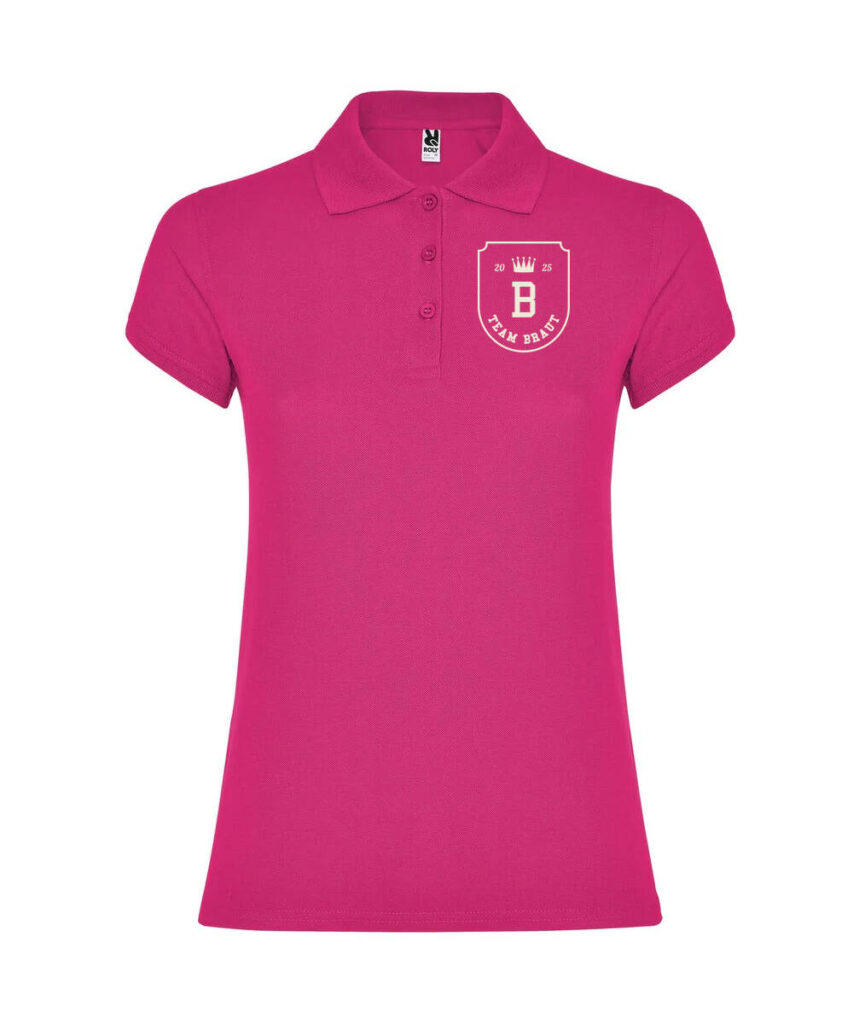 Team Braut College Style Junggesellenabschied - Women´s Star Poloshirt