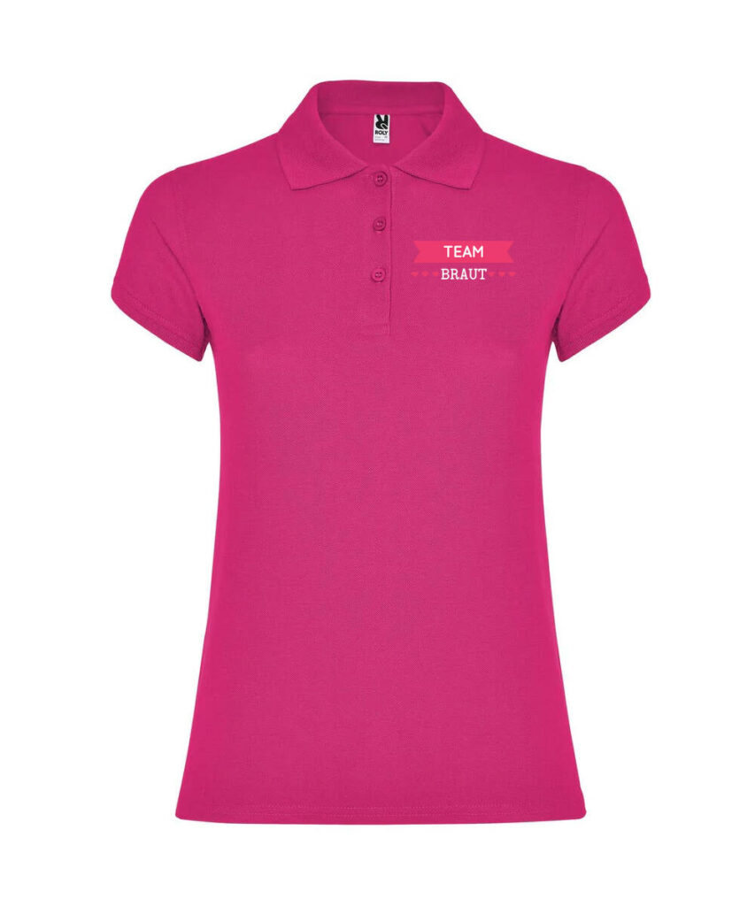 Team Braut Scherpe Junggesellinnenabschied - Women´s Star Poloshirt