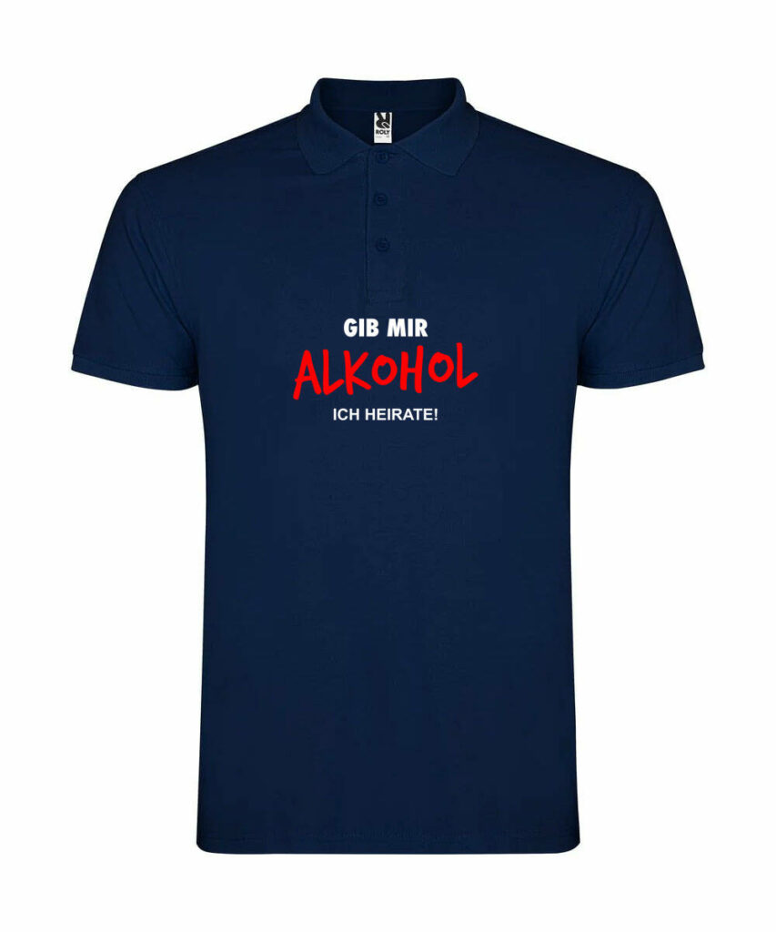 Gib Mir Alkohol Ich Heirate - Unisex Poloshirt