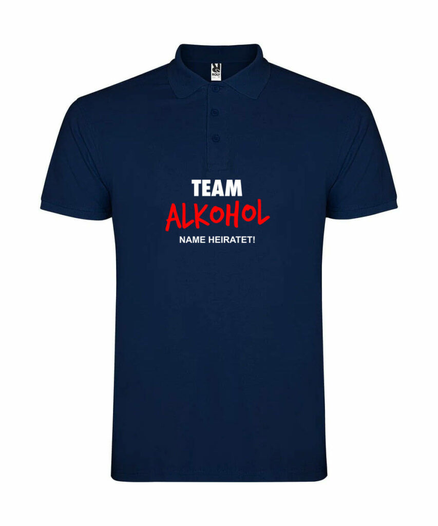 Team Alkohol Name Heiratet - Unisex Poloshirt