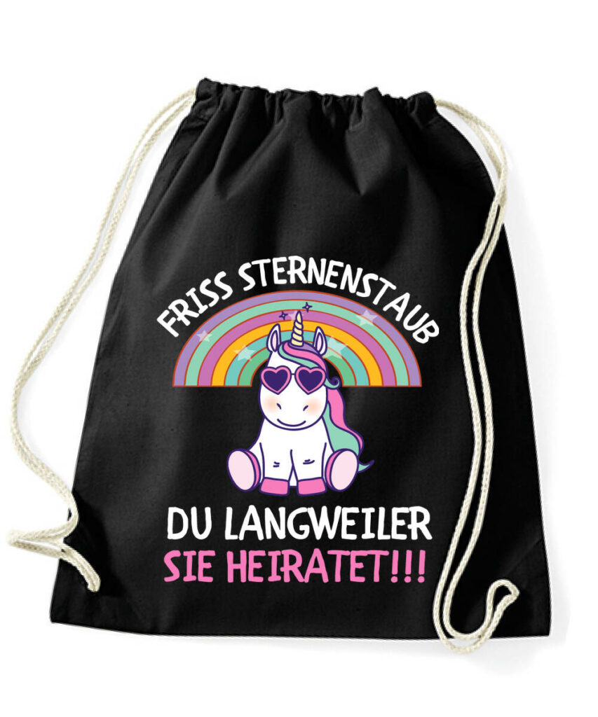 Friss Sternstaub Du Langweiler Sie Heiratet Jga - Cotton Gymsac